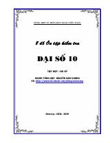 8 đề trắc nghiệm ôn tập kiểm tra 1 tiết Đại số 10 chương 1 có đáp án